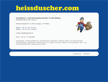 Tablet Screenshot of heissduscher.com